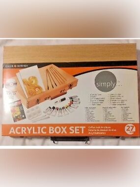 Daler Rowney Acrylic Box Set Art Kit NWT
